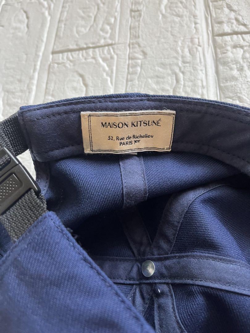 メゾンキツネ MAISON KITSUNE ネイビー キャップ