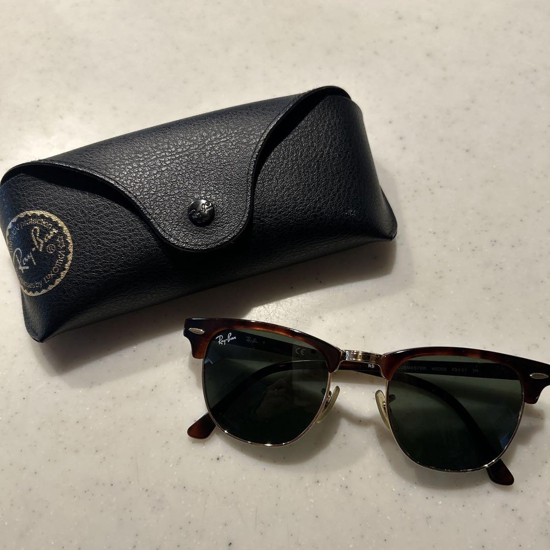 Ray-Ban Clubmaster サングラス ブラウン 5,700円