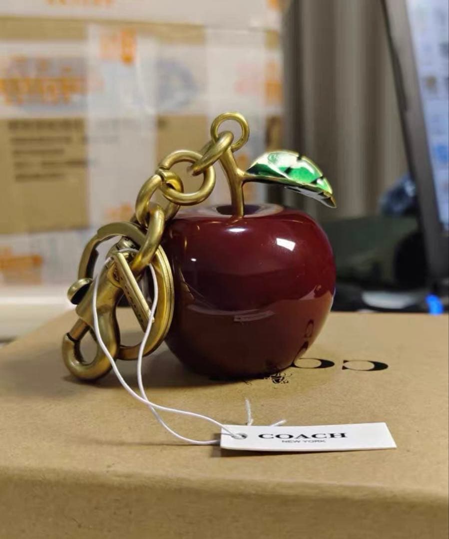 COACH リンゴ型キーホルダー
