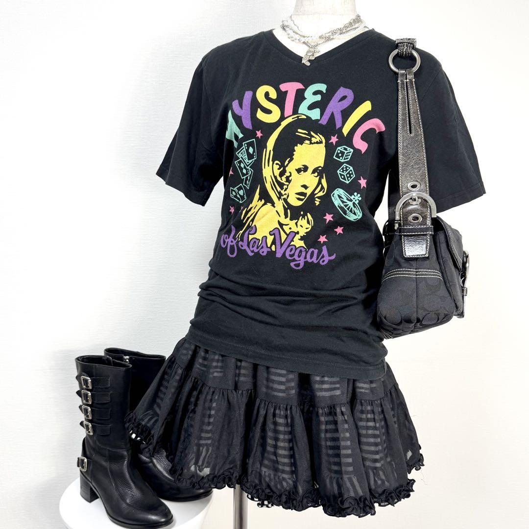 y2k✨️ HYSTERIC GLAMOUR カジノ ガール ロゴ Tシャツ - メルカリ
