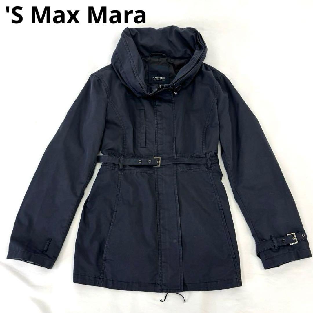 エスマックスマーラ アウター ブルゾン ネイビー L