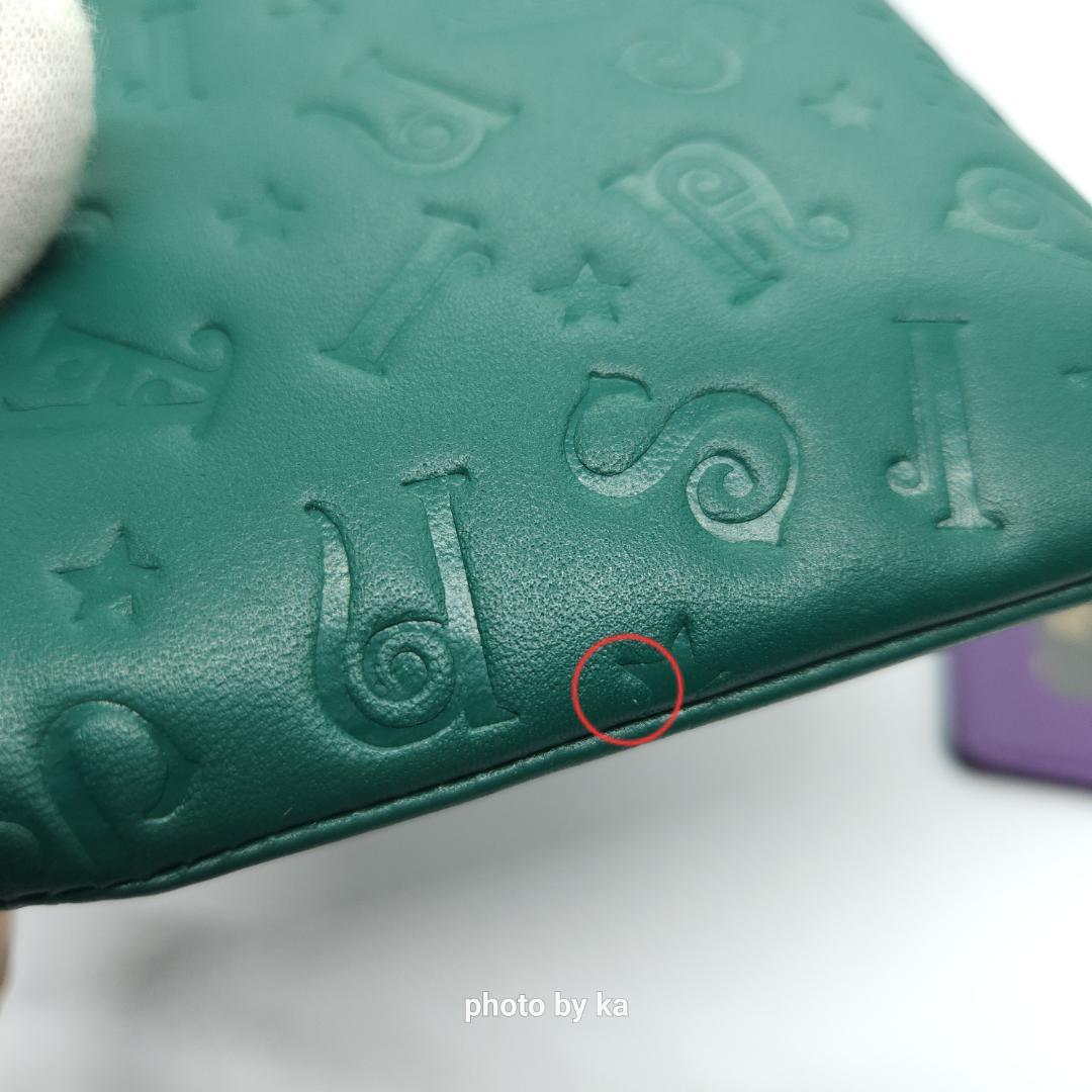 グリーン アナスイ ANNA SUI 長財布 ディズニー コラボ ミッキー