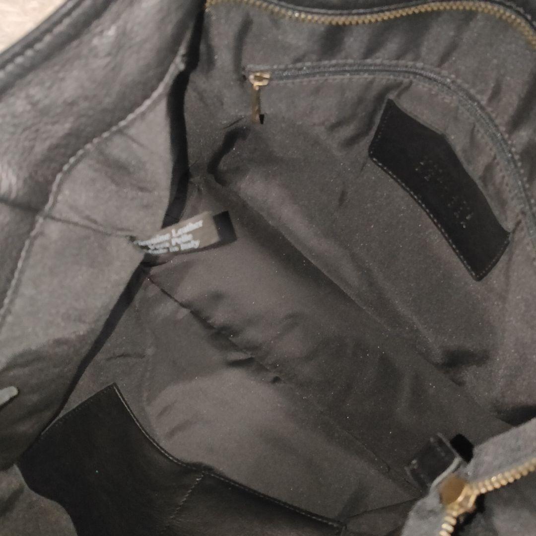 高級・美品】バーニーズニューヨーク 肩掛けトートバッグ シボ革