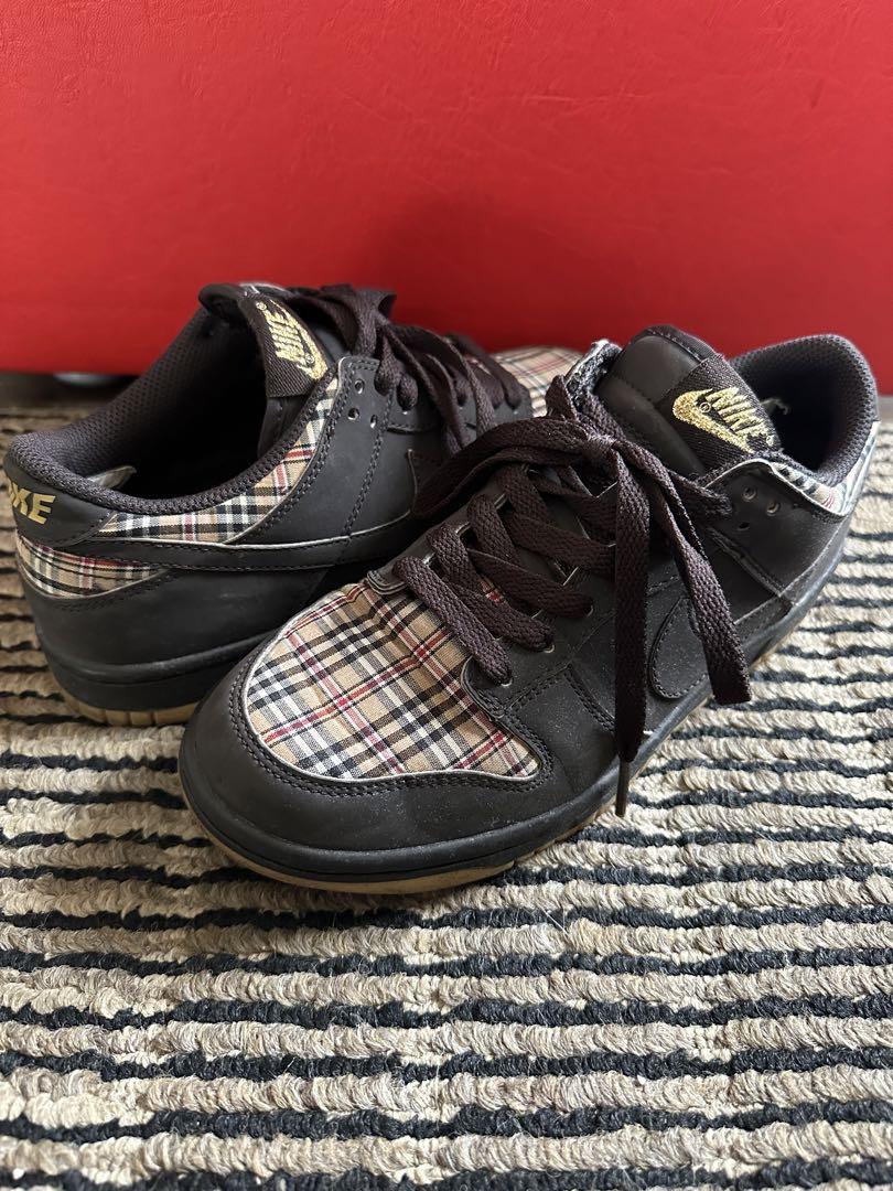 【美品】NIKE DUNK LOW GS ナイキ ダンク チェック柄