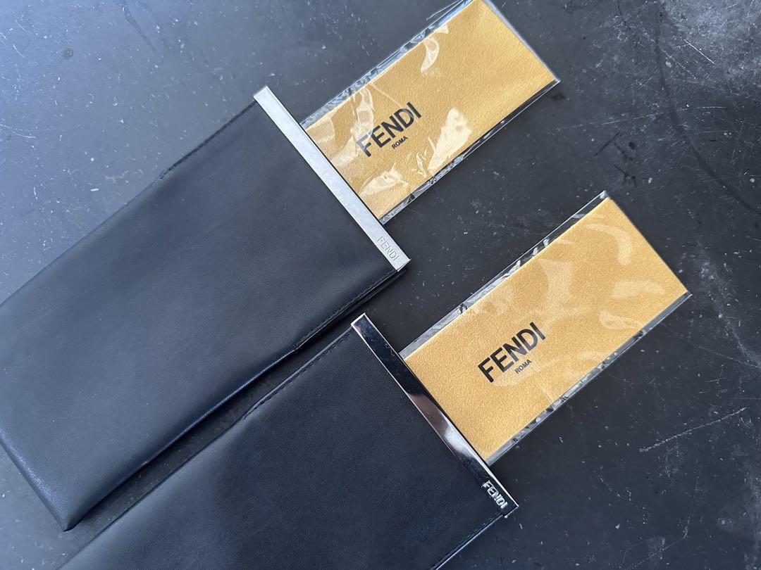 FENDI レザー フラグメントメガネケース ブラック　一個♡