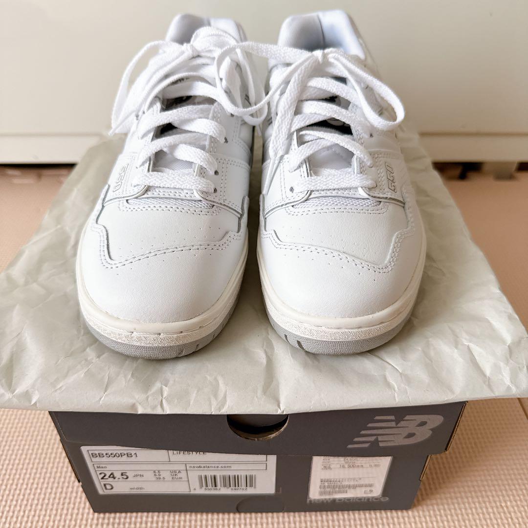送料【新品】24 5㎝ New Balance BB550WWW ニューバランス 550