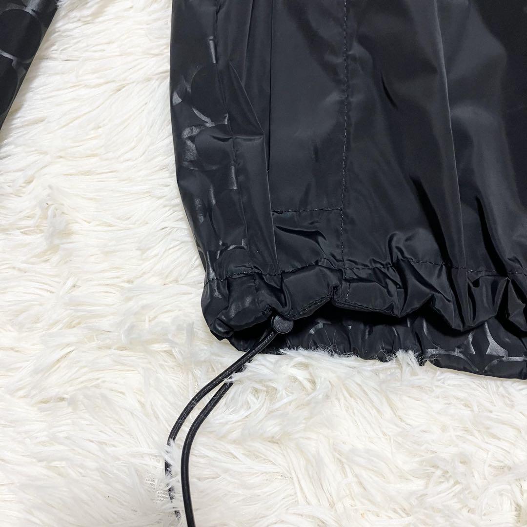 美品】COACH＊ナイロンパーカー シグネチャー フード付き