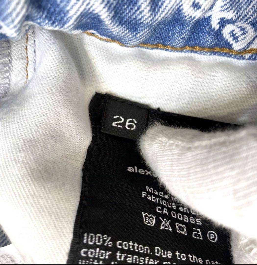 極美品】Alexander Wang LOGOデニムジーンズ26インチ