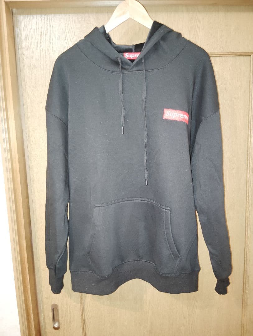 シュプリーム パーカー 黒XL LL