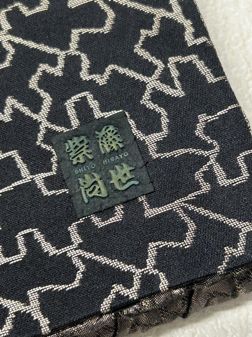 EM-14 名古屋帯【紫藤尚世】ふくれ織 幾何学 画像4
