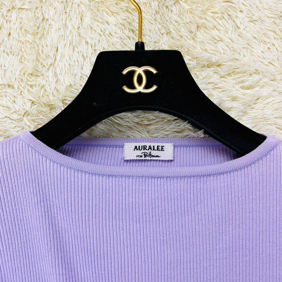 別注AULAREE×Ron Hermen ギザボートネックパープル0サイズ