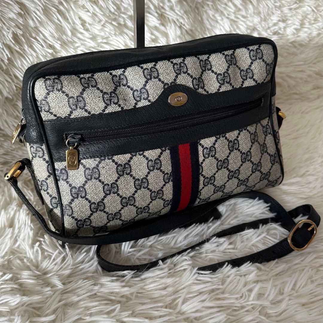 希少 2way GUCCI オールド グッチ GG柄 金具 ショルダーバック 希少 2way GUCCI オールド グッチ GG柄 金具 ショルダーバック