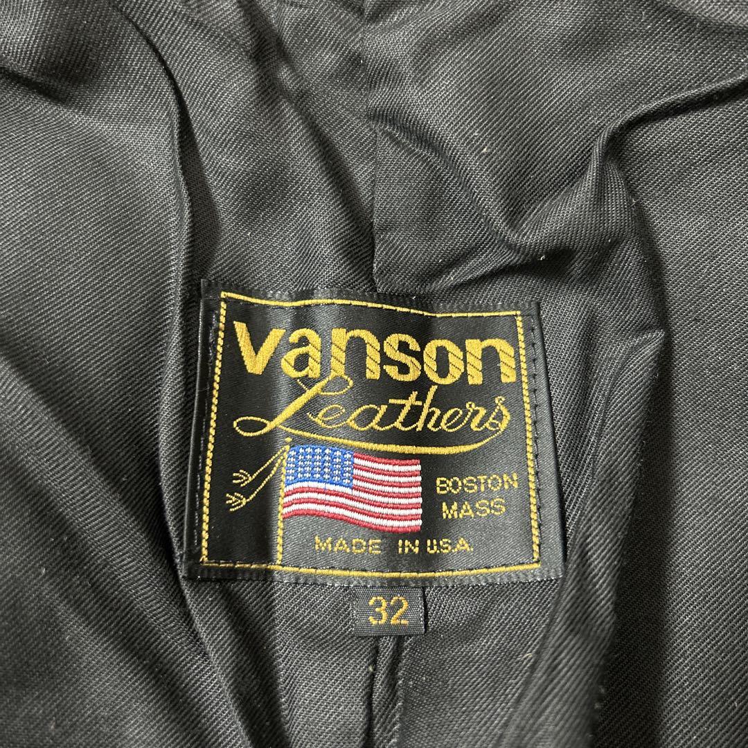h*a様 USA製vanson⭐︎W32 バンソン レザーパンツ ライティング