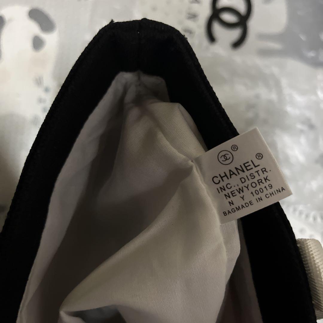 CHANEL ロゴ トートバッグ ブラック