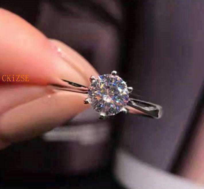 豊富な通販 新 ダイア指輪 1.0ct リング モアサナイト PT950 プラチナ72 wQ2hl-m90276649897 HOT人気SALE