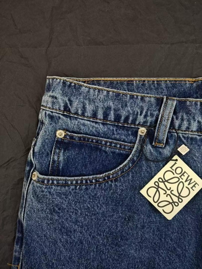 LOEWE ロエベ　アナグラム バギー ジーンズ（デニム）　46