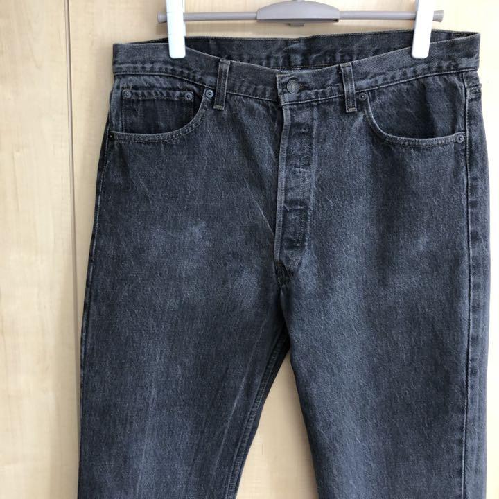 90’s W38ヴィンテージ r6hB1-m90277061110 USA製リーバイス先染ブラックデニム501 お得超激得