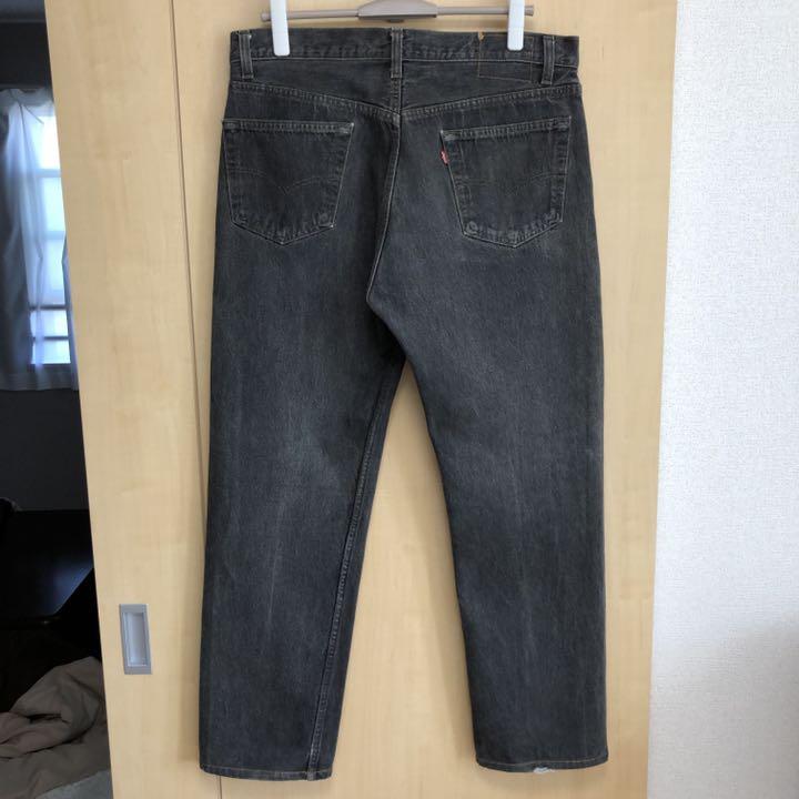90’s W38ヴィンテージ r6hB1-m90277061110 USA製リーバイス先染ブラックデニム501 お得超激得