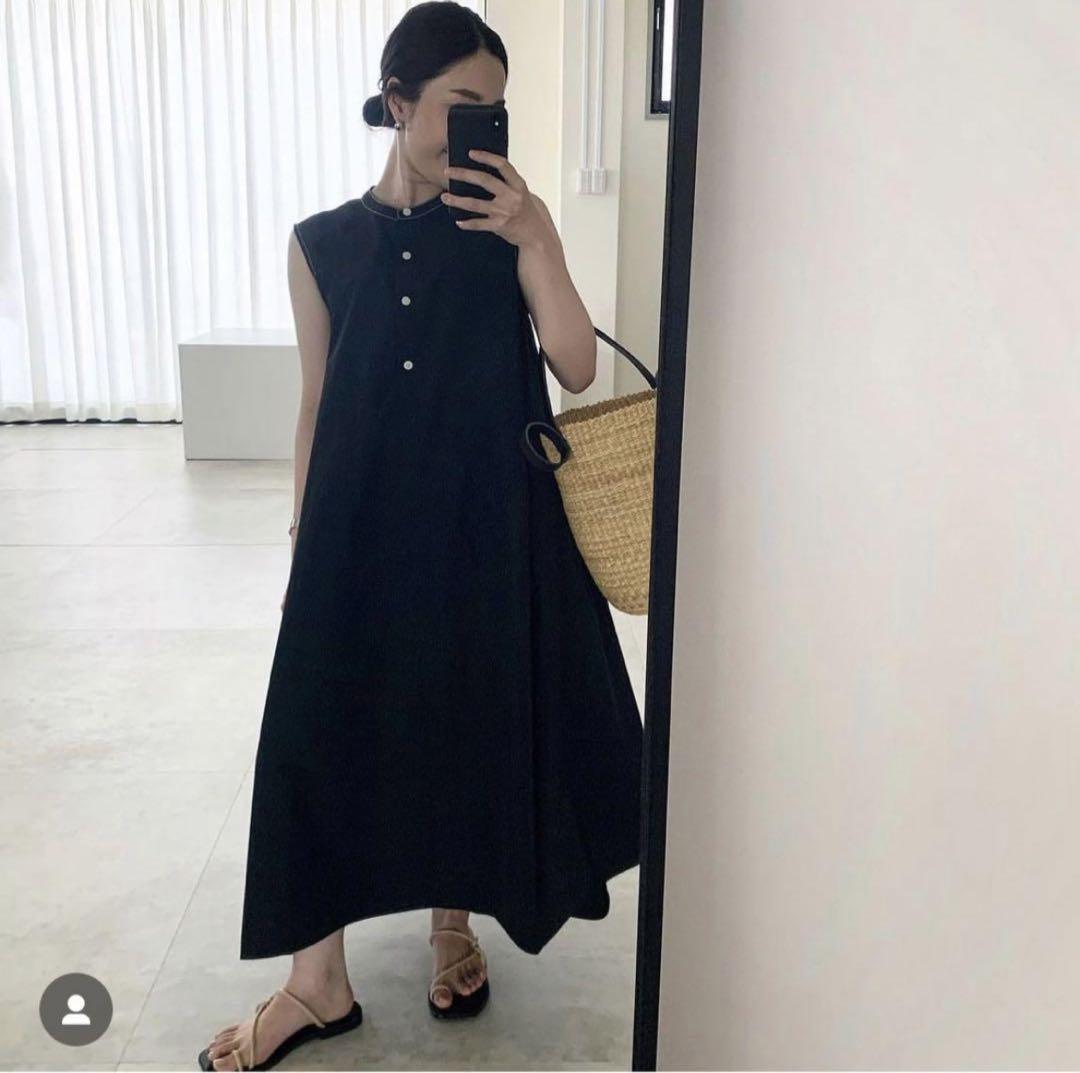 YONFA バルーンドレス ブラック Sサイズワンピース