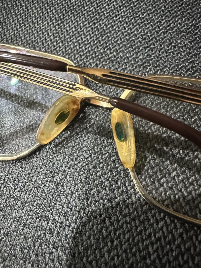 ChristianDior ゴールドオクタゴナルメガネ vintage