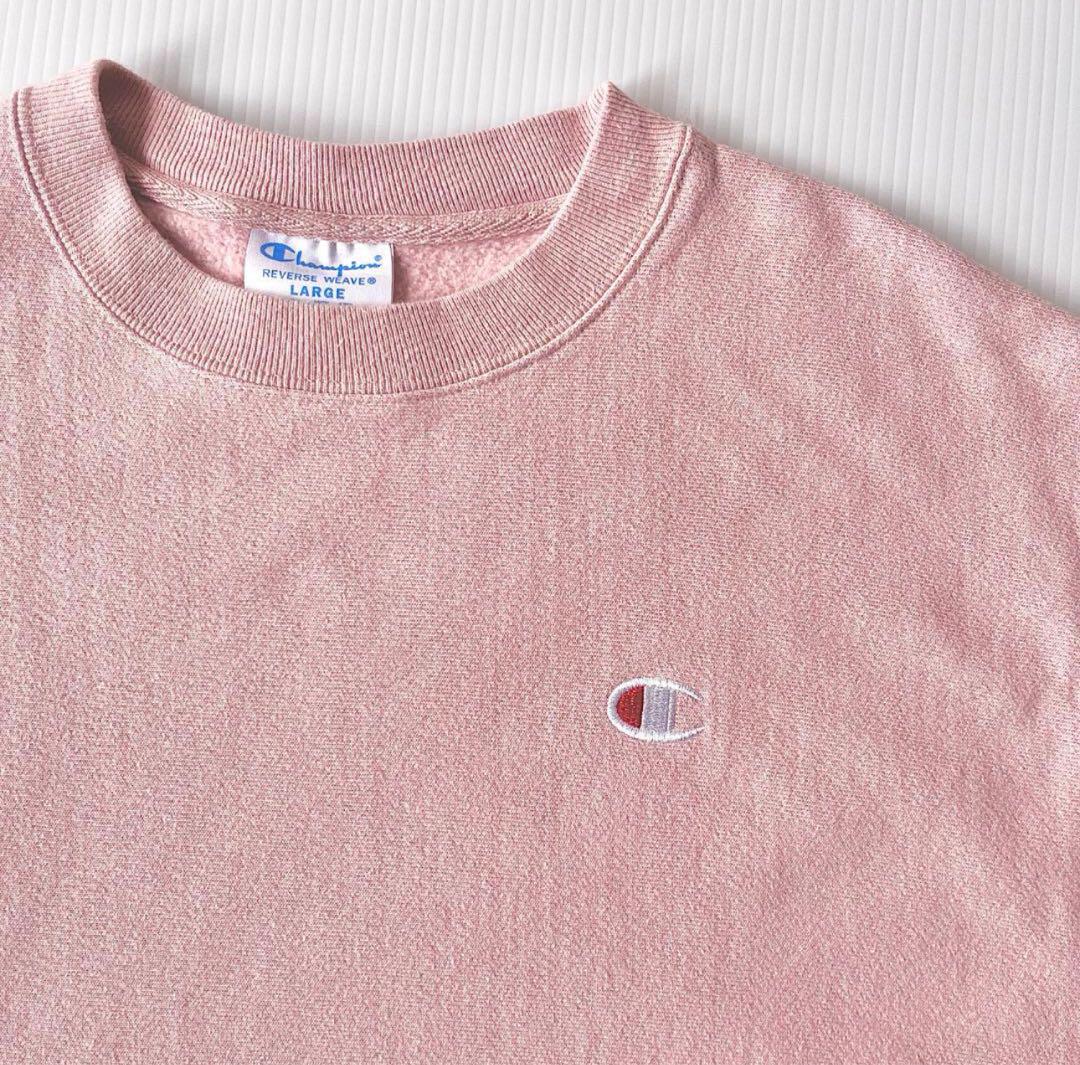 【希少カラー】00s Champion リバースウィーブ スウェット ピンク