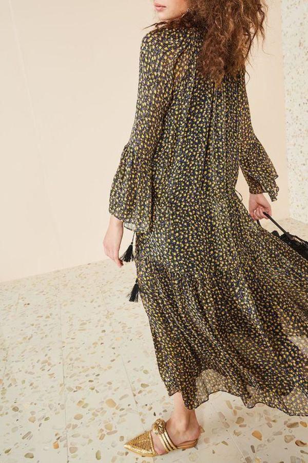 未使用品 小花柄 4 L〜XL ET5wN-m90289613888 ULLA JOHNSON ロングワンピース 定番日本製