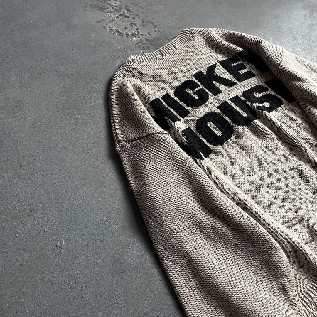 80's☆ヨシムラタグ☆Mickey☆grange Boro knit