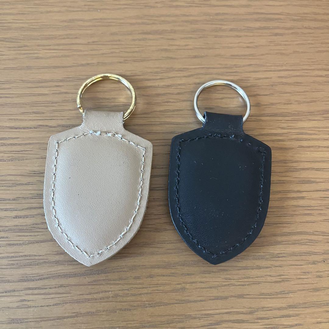【正規品】ポルシェ 純正キーホルダーセット  ブラック ベージュ