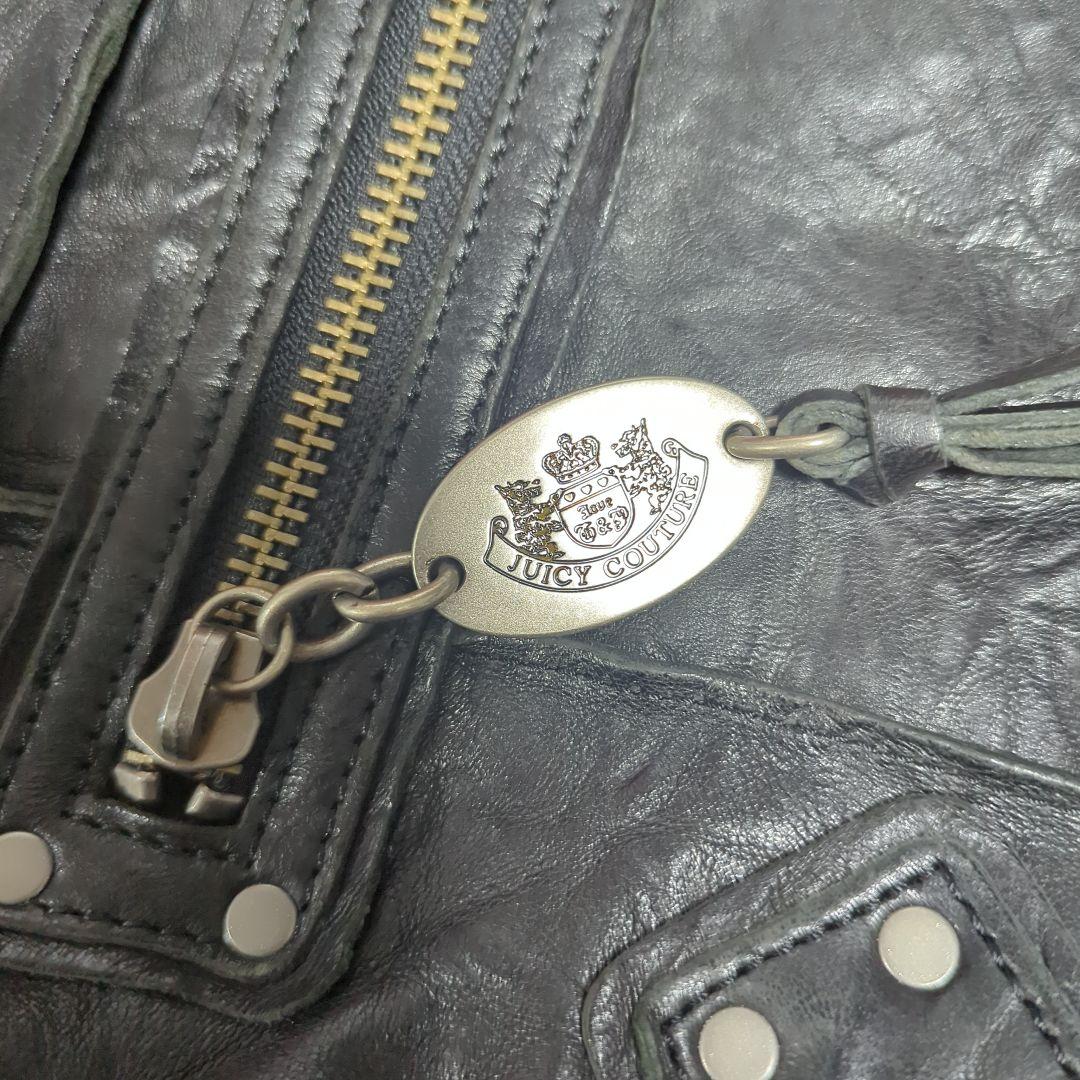 JUICY COUTURE 本革 トートバッグ 黒