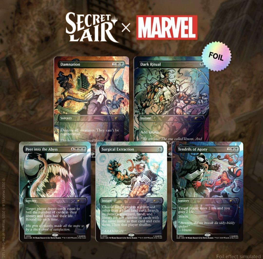 MTG Secret Lair Spider-Man Venom Colors新品、♥