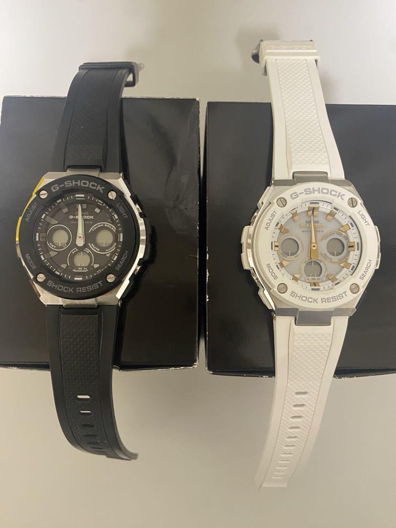 G-SHOCK GST-W300 G-Steel 白黒セット2個
