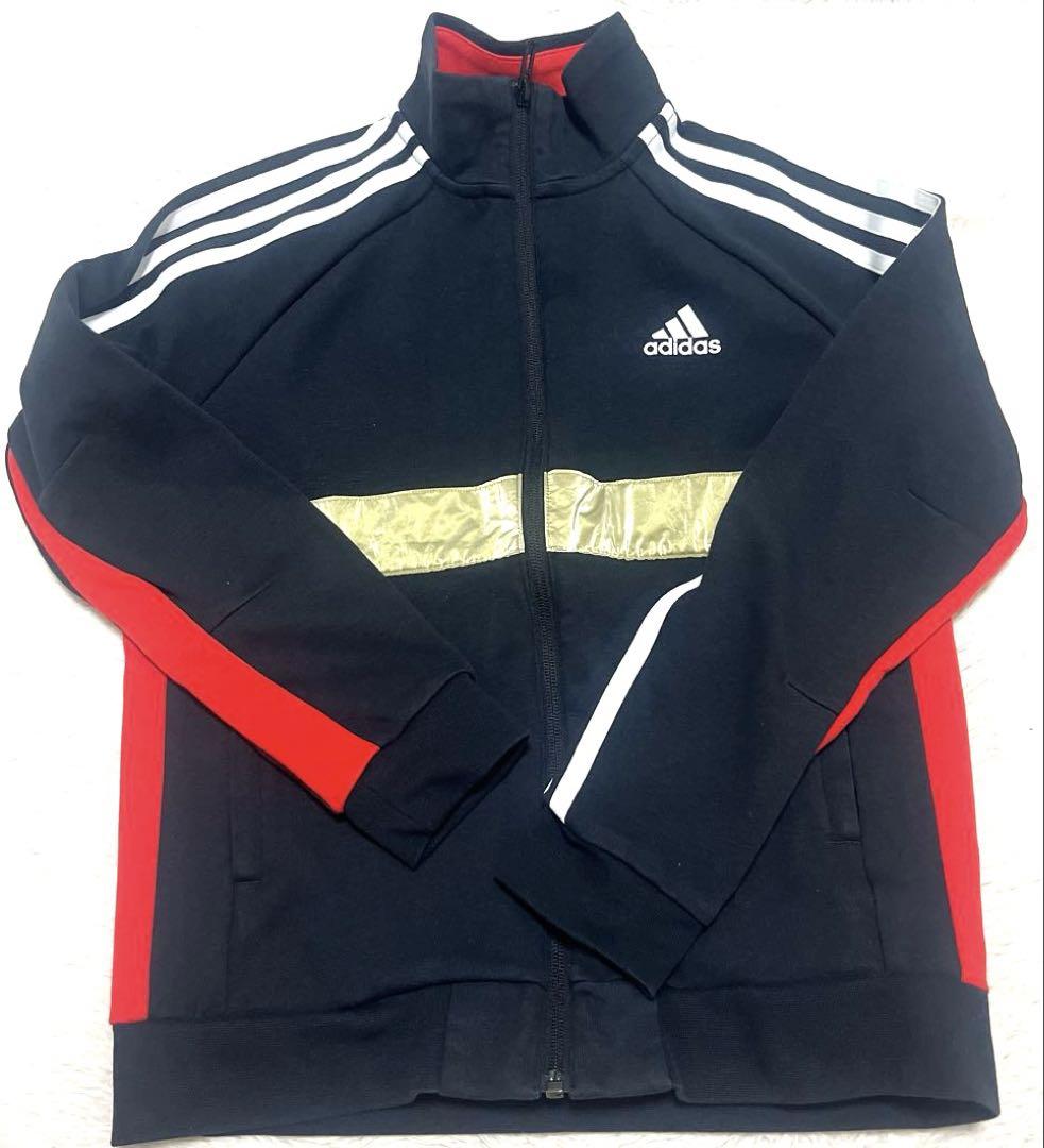 adidas ジャージジャケット ネイビー/レッド adidas アディダス 90s 90年代 ナイロンジャケット トラック