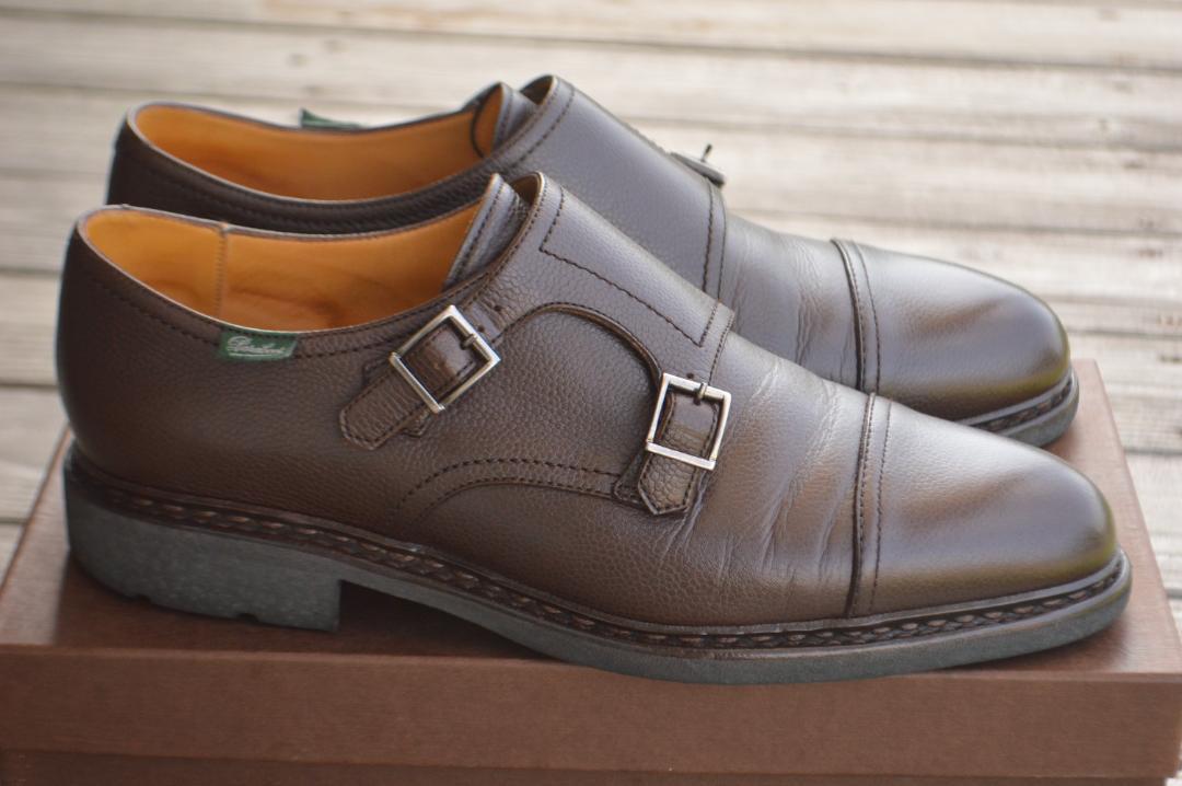 PARABOOT　POE　UK9　ダークブラウン　ダブルモンク