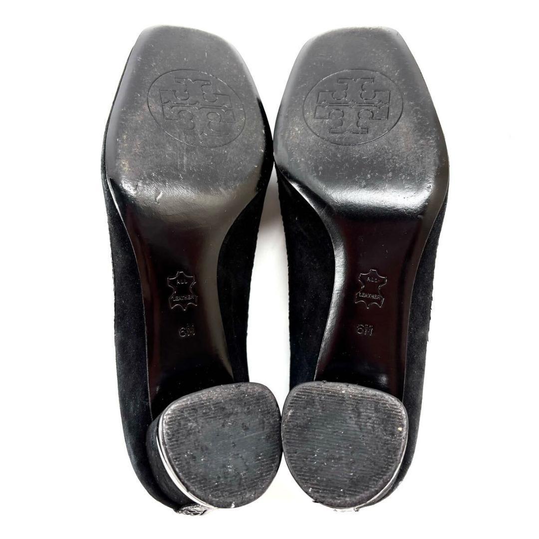 未使用級 TORY BURCH トリーバーチ パンプス レザー ブラック