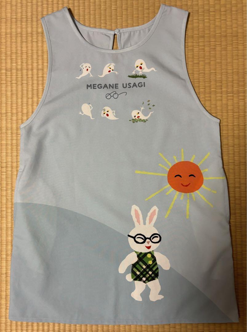メガネうさぎ　エプロン　ねないこだれだ　絵本　新品未使用　保育士　キャラクター ねないこだれだ エプロン 新品未使用 保育士 絵本 メガネうさぎ