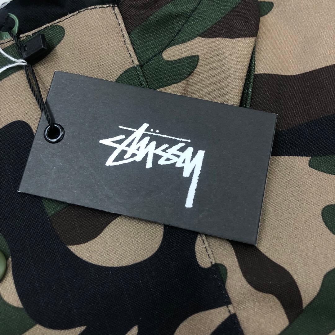 STUSSY アウター ジャケット カモ 総柄 フード ホック ジップアップ STUSSY アウター ジャケット カモ 総柄 フード ホック ジップアップ