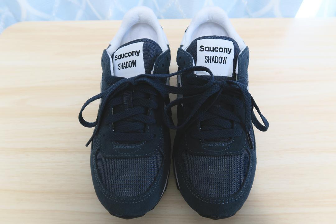 ほぼ新品 saucony サッカニー シャドウオリジナル NAVY　23.5cm