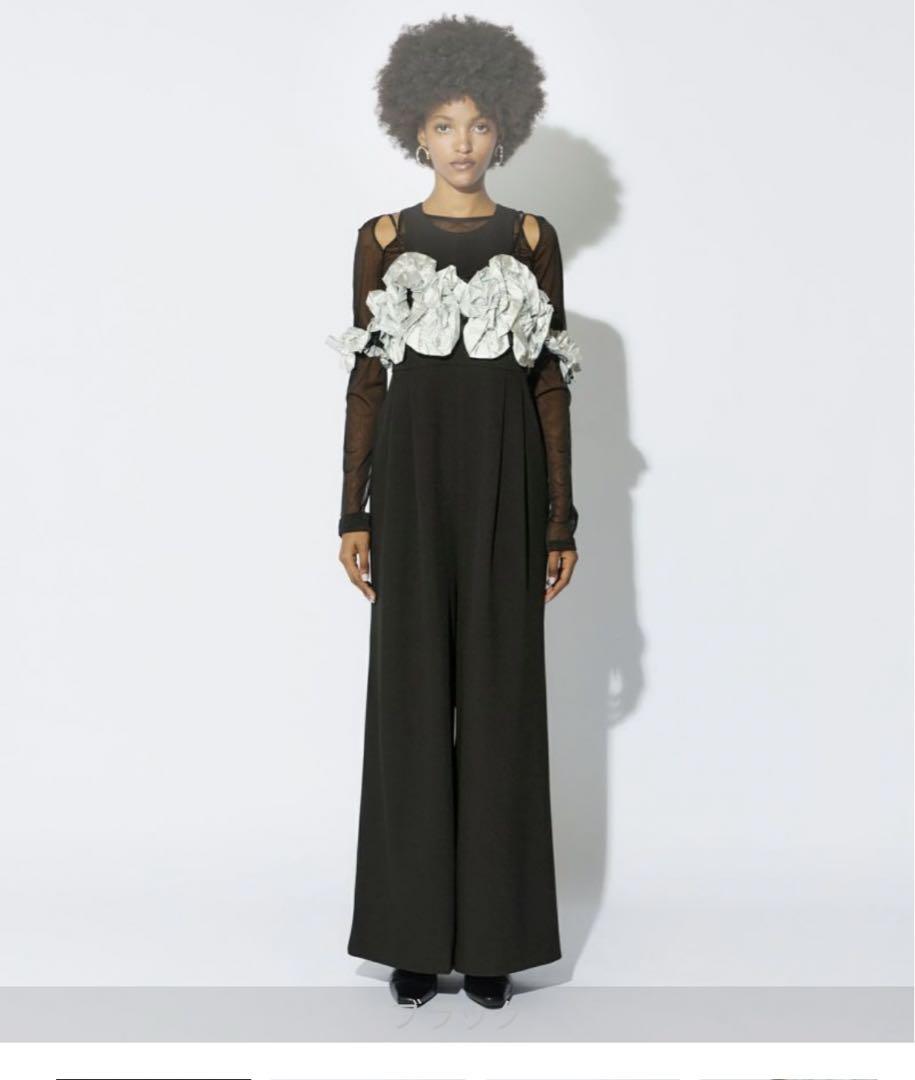 スーツ・フォーマル・ドレス ANDRESD ruffled bustier pants dress