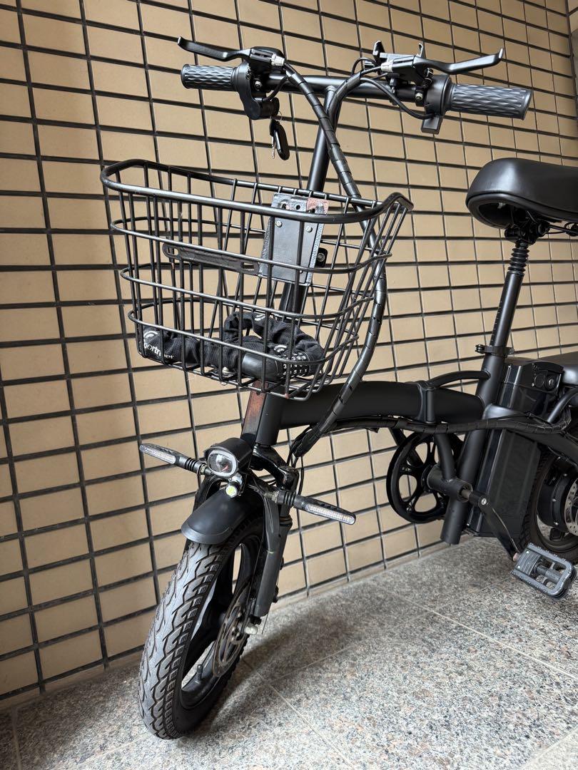 折りたたみ式ブラック自転車