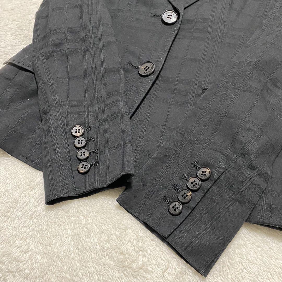 いラインアップ 希少 BurberryLondon 38 シャドーチェック テーラードジャケット ジャケット・アウター