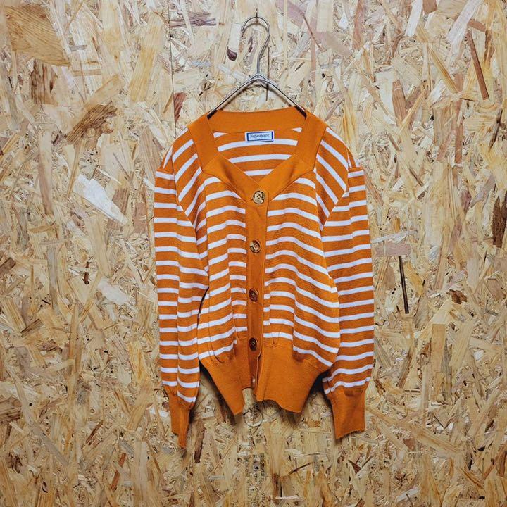 お手頃価格 vintage YSL総柄ニットカーディガン(クリーニング済み ...