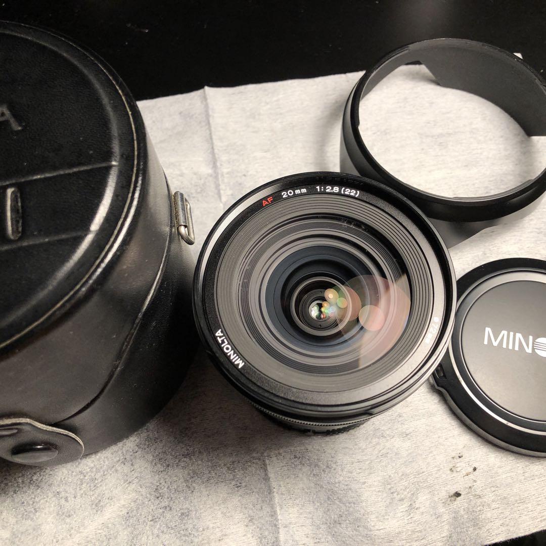 実写あり ミノルタ MINOLTA AF 20mm F2.8 一眼レフ 実用品