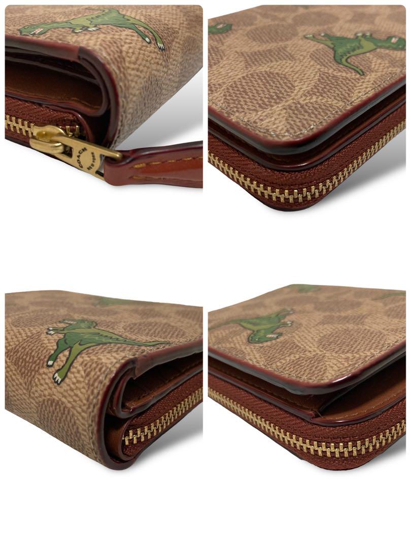 【極美品】コーチ　レキシー　ビルフォールドウォレット　シグネチャー　二つ折り財布