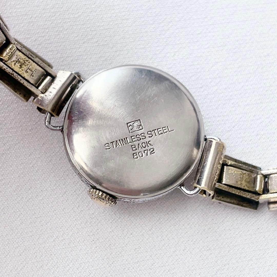 SEIKO #8072 レディース手巻き腕時計 稼動 裏蓋に鶴マーク ♪ SEIKO #8072 レディース手巻き腕時計 稼動 裏蓋に鶴マーク ♪