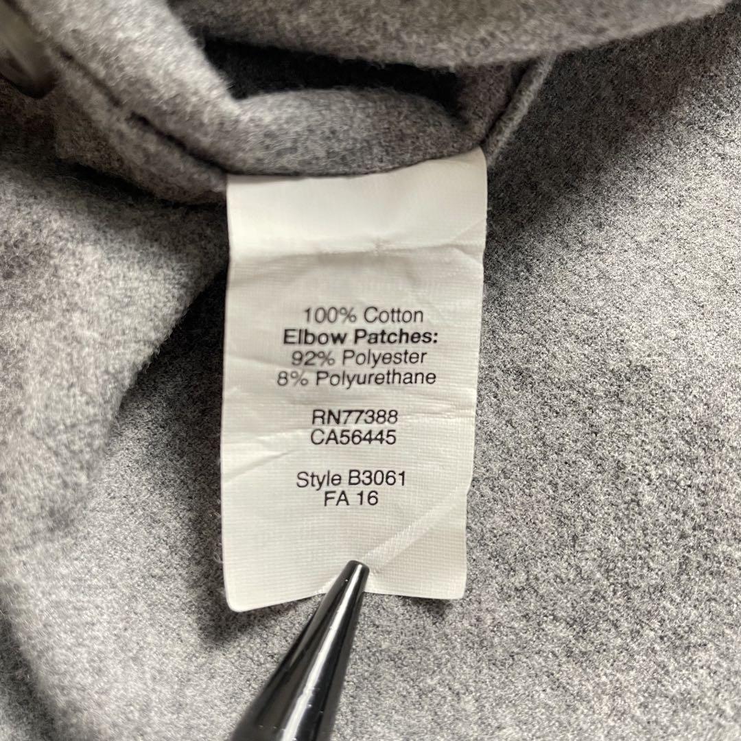 J.CREW シャモアクロスボタンダウンシャツ 長袖グレーエルボーパッチBD古着