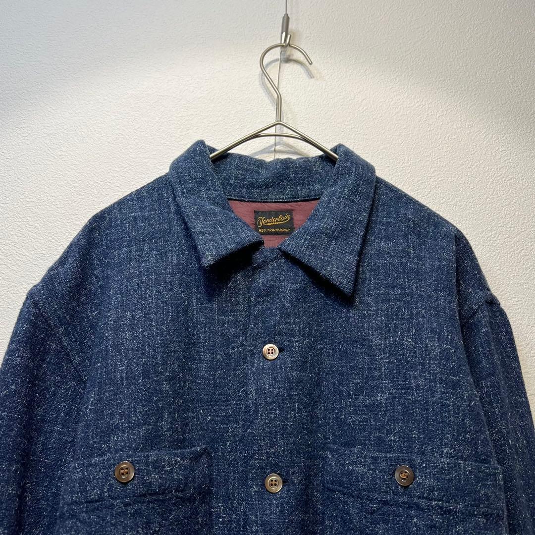 希少 美品 テンダーロイン ウール 総柄 デザイン 長袖 フランネルシャツ S 希少 美品 テンダーロイン ウール 総柄 デザイン 長袖 フランネルシャツ S