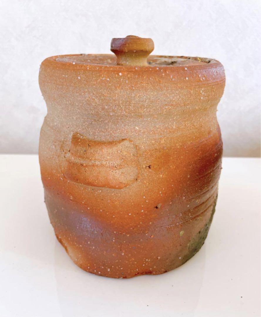 信楽焼】骨董品 茶道具 水指 花入 2点セット 陶器 陶芸 茶室 壺
