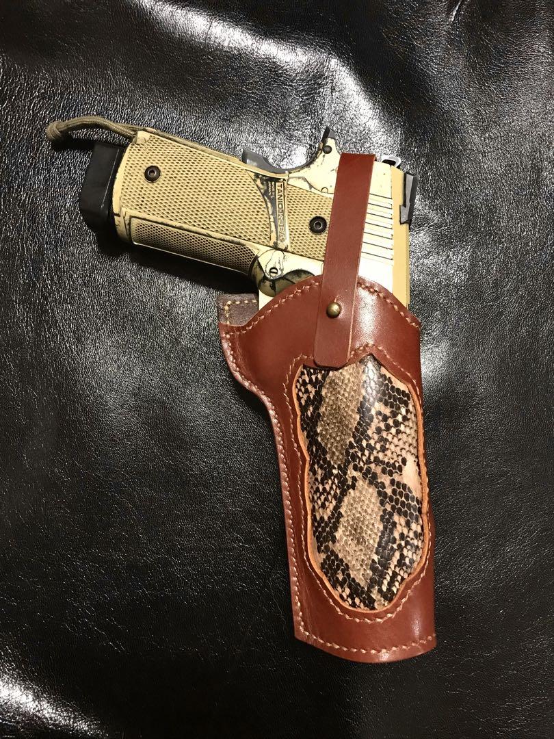 正規通販】【正規通販】ハイキャパ 5.1インチ対応右利きレザー