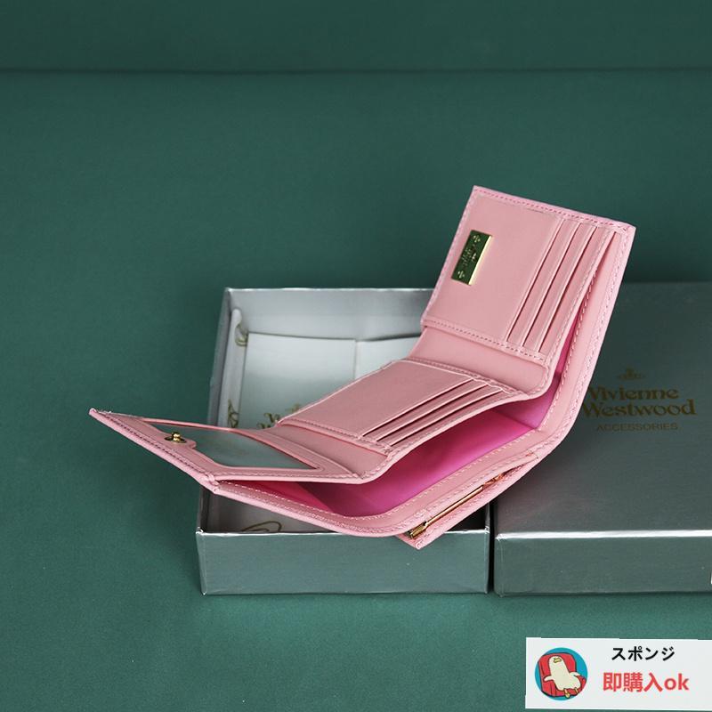 Vivienne Westwood 三つ折り財布 箱付913VW106ピンク