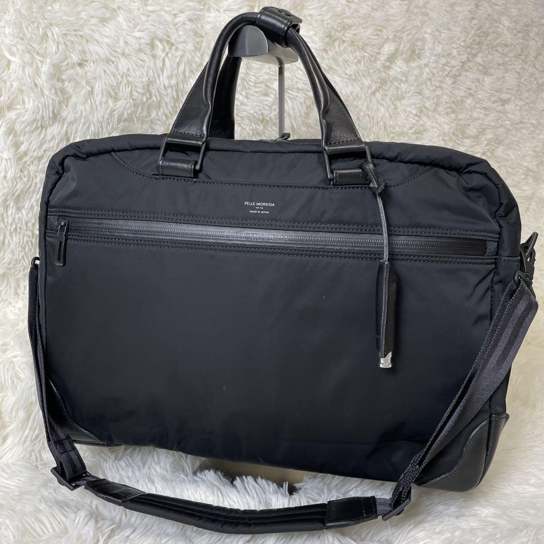 ペッレモルビダ ハイドロフォイル 3way ブリーフケース ショルダーバッグ 黒